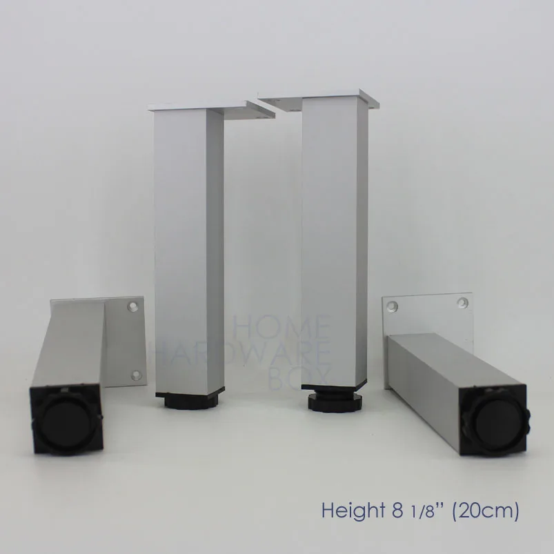 20cm adjustable table leg aluminum legs 4 pc furnniture stand