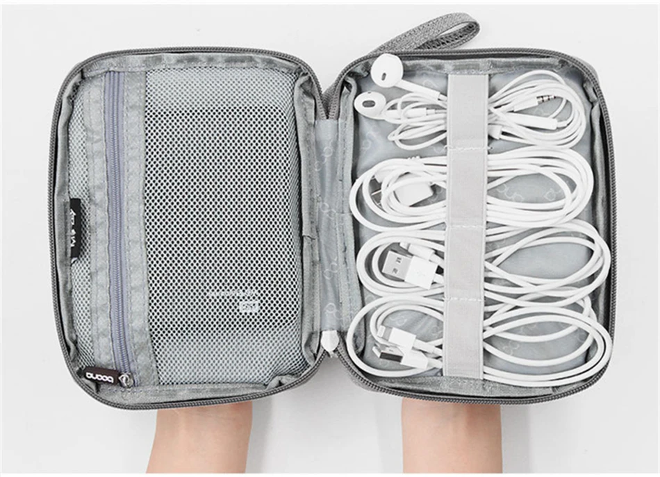 Дорожная цифровая сумка для хранения, органайзер для кабеля, сумка, usb-кабель, зарядное устройство, чехол для наушников, Apple Watch, спортивный ремешок, аксессуары