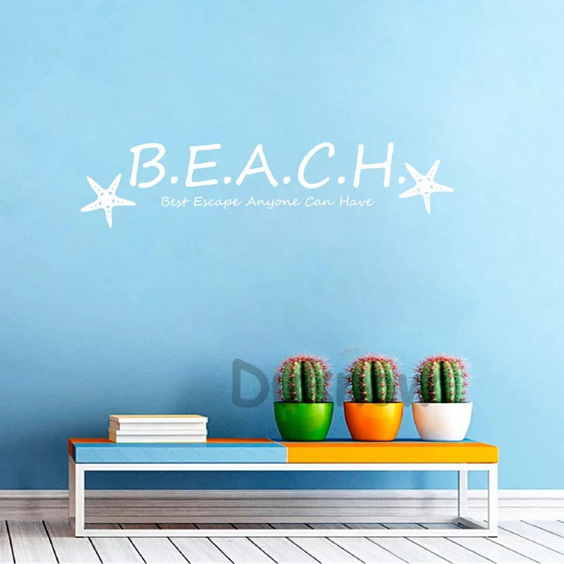 Beach Vinyl Art Wall Decals Home Room Decor
