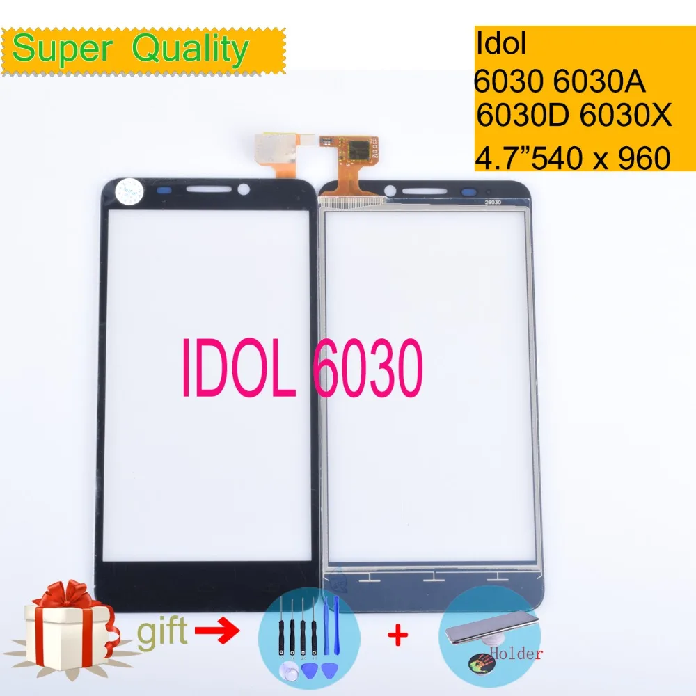 Для Alcatel One Touch idol 6030 6030d 6030x 6030a ot6030 OT-6030 сенсорный экран Сенсорная панель сенсор дигитайзер Переднее стекло без ЖК-дисплея