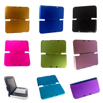 

New for N intendo 3D S LL Aaluminum protective shell housing cover has upper and lower aluminum Skin Hard Metal Case Box