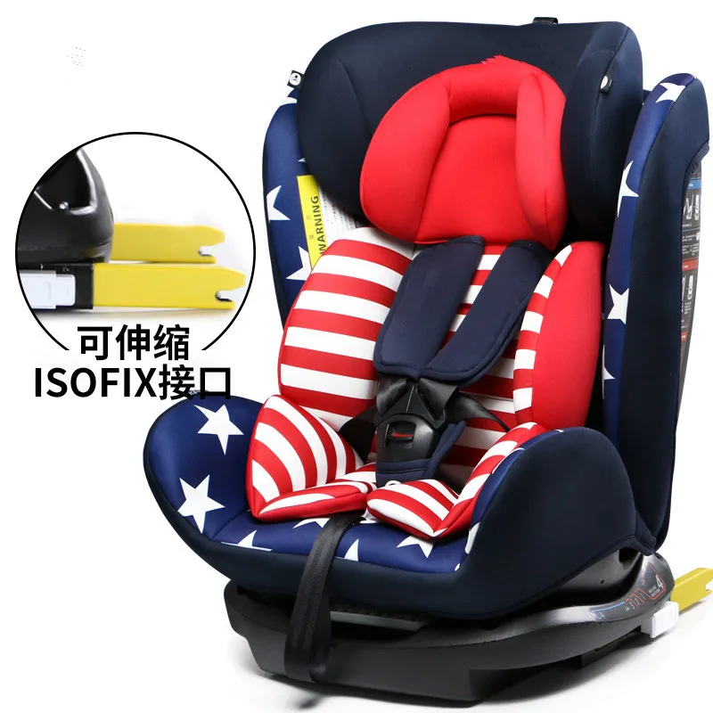 

Car Child Safety Seat ISOFIX Interface 0-12 Year Old Baby Newborns Can Lie on Children's Pads.