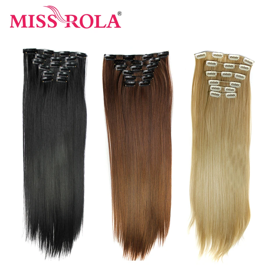 Miss Rola Synthetic Hair  Clip  In Hair  Extensions  Straight 