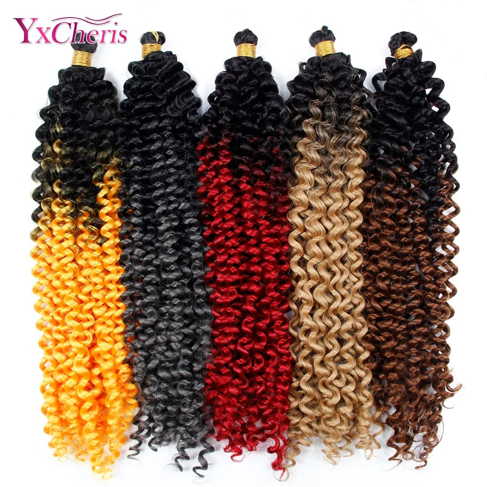 

Synthetic Crochet Hair Ombre Water Wave Bundles Braiding Hair Extensions