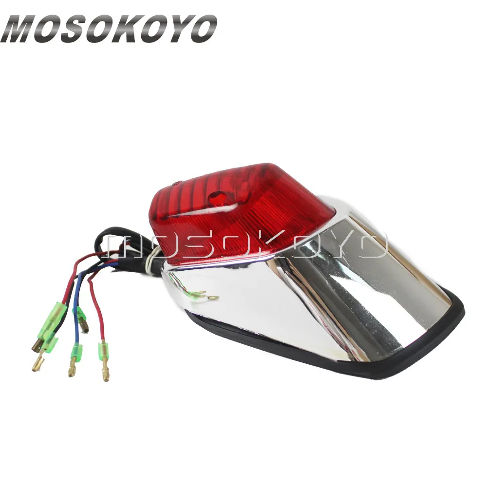 Хромированная Ретро лампа с нитями 12 В фотостоп сигнал для Honda Shadow Saber 1100 Aero ACE Valkyrie