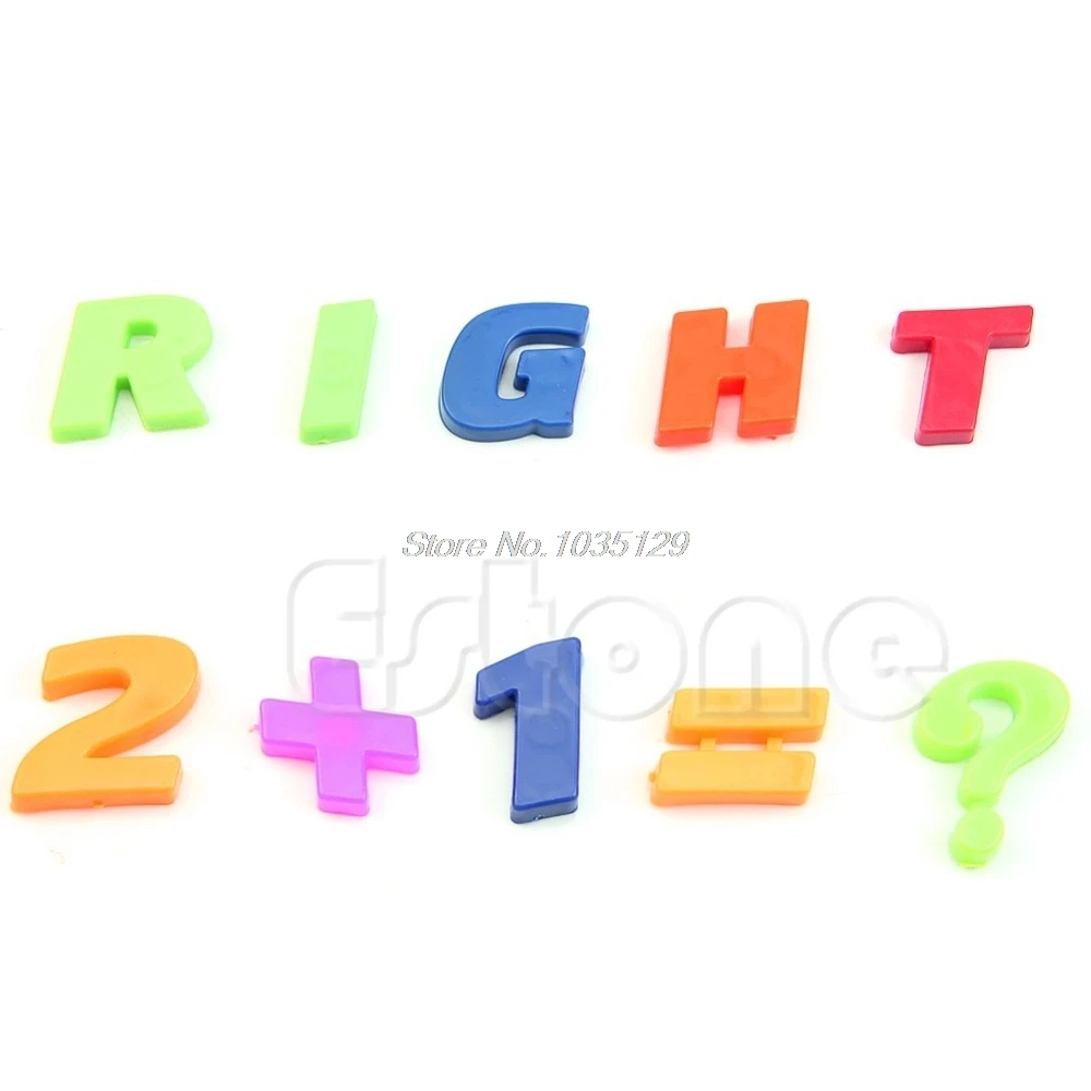 Подарочный набор магнитов обучающий алфавит набор из 42 красочных магнитных букв и цифр на холодильник Обучающие милые детские игрушки