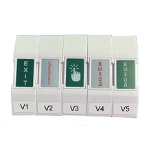 NO/NC/Com кнопка выхода контакта Мини Размер пластиковая кнопка выхода доступа тонкий Переключатель выхода с задней коробкой для всех видов дверей