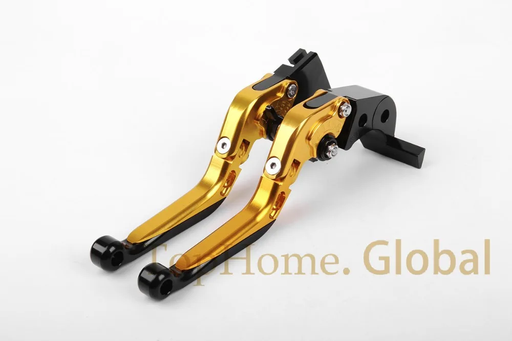 

Free shipping CNC Foldable&Extendable Brake Clutch Levers For Suzuki SV650/S 1999-2009 Gold/Black 2000 2001 2002 2003 2004 2005