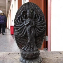 USPS в США S0350 9 Классический Бронзовый 1000 Вооруженных Авалокитешвара Кван-Инь Гуань Инь Бодхисаттва статуя