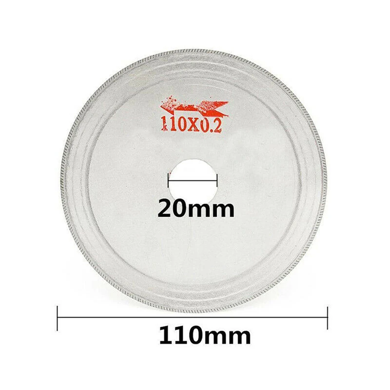 

5pcs 4.5inch 0.2mm Thin Diamond Lapidary Saw Blade Cutting Disc Fit For 5/8" (16mm) Or 1/2" (12.7mm) Arbor With A Bushing