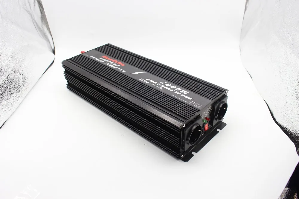 

2000W WATT DC 12V to AC 220V pure sine wave Portable Car Power Inverter Adapater Charger Converter Transformer