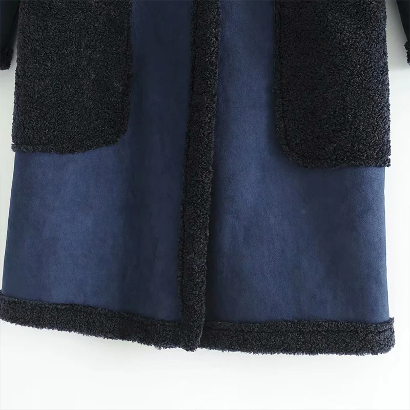 geckoistail 2018 Women Autumn Winter Jacket Wool Blends Coat Double Breasted Warm Loose Female High Quality Casual Outerwear Coats