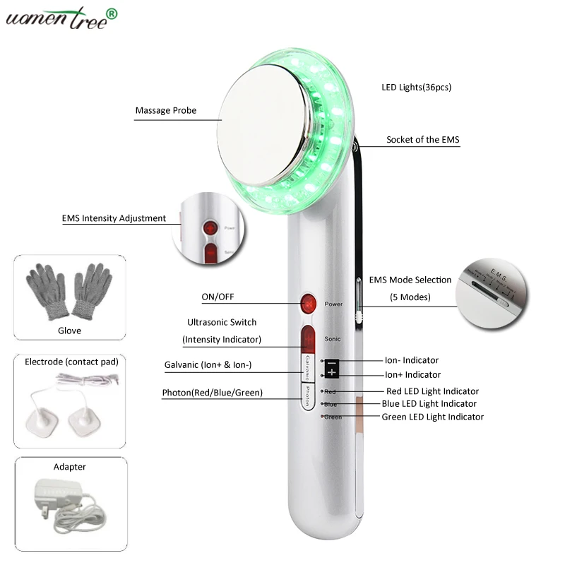 7 in 1 Best Professional Home Use Weight Loss Face Cleansing Skin