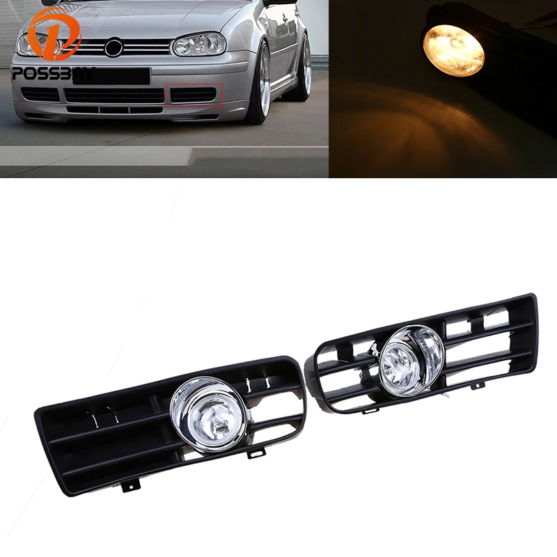

POSSBAY Halogen/LED Car Front Bumper Fog Light for Golf 4 Daytime Running Driving Light for VW Golf/Variant/4 Motion 1998-2006