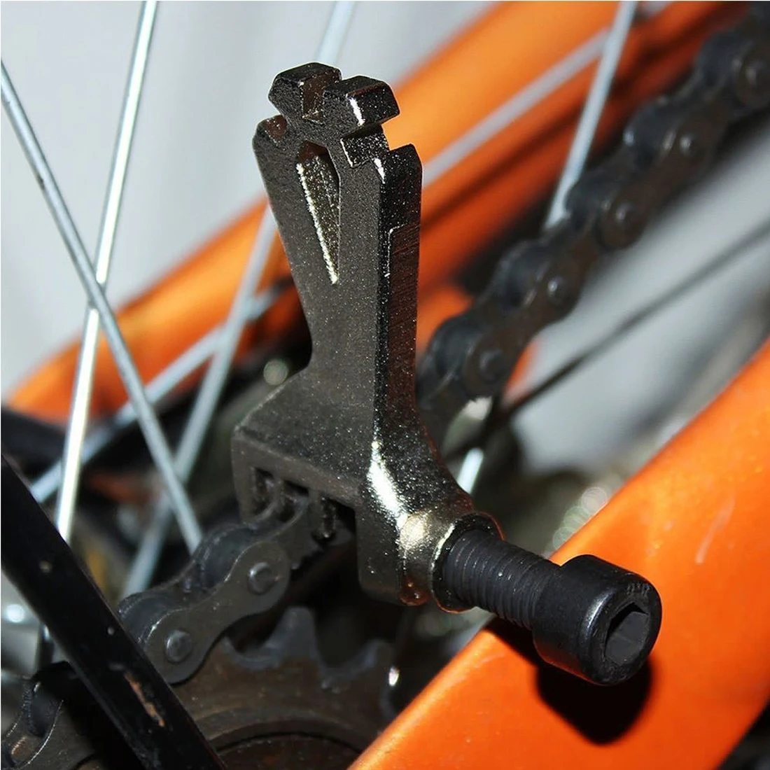 Новый 1 шт. 60x40x12 мм велосипед катания на горных велосипедах Сталь Цепь выключателя Repair Tool говорил ключ портативный ремонт велосипедов
