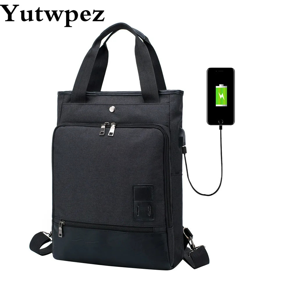 

New Men USB Backpack Canavs Travel Backpack Fashion Large Capacity Bag Anti theft Backpack women travel bag