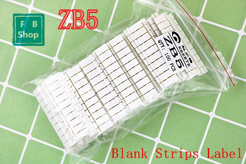 100PCSZB5UK3NUKK3USLKG3BlankDinRailTerminalBlocksMakerStrips