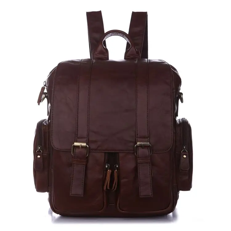 100 Genuine Leather Men Backpacks Ipad Bag Shoulder Bags Casual Daypacks Men s travel bags Cowhide