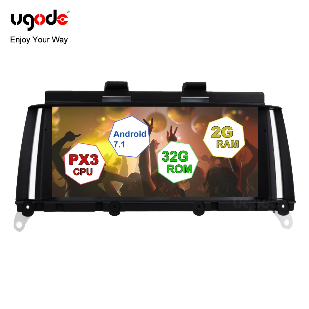 

Ugode Car GPS Navigation Stereo Player 8.8" IPS Screen Android 7.1 for BMW X3 F25 X4 F26 NBT CIC system stock promotion