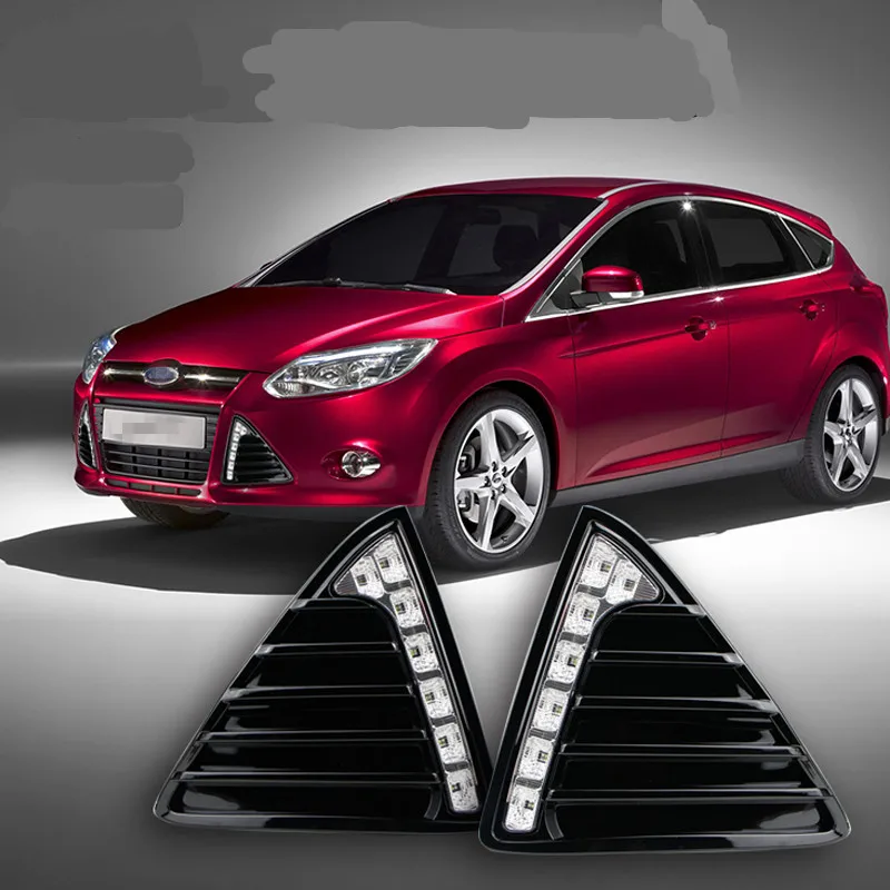 Tcart DRL For Ford focus 2012 2014 7 LED DRL car auto Daytime running