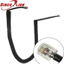 Телескопическая провод 4 ядра кабель сигнала из полиуретановой кожи; сезон весна кабель экранированная витая пара кабель телефонной линии для литья под давлением с кристаллической головкой