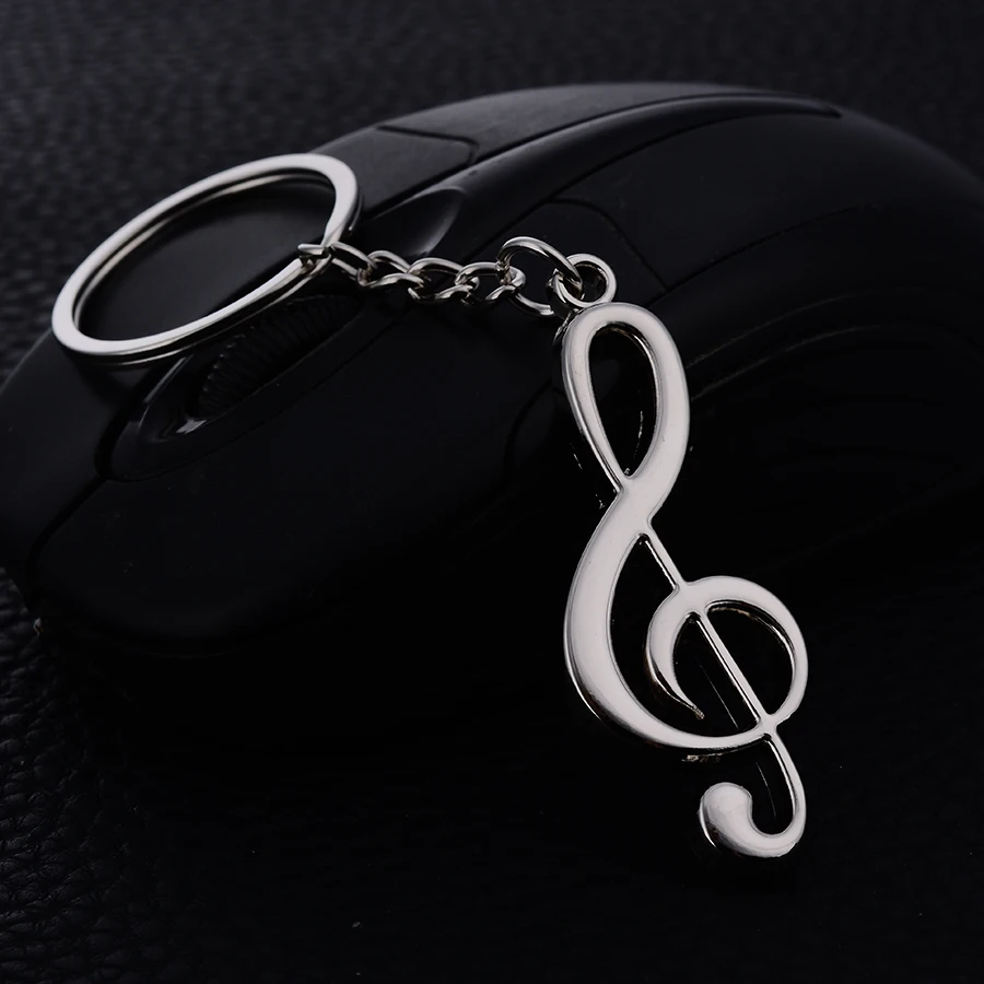 Zinc Alloy Musical Instrument Style Key Ring Chain Holder Personalized