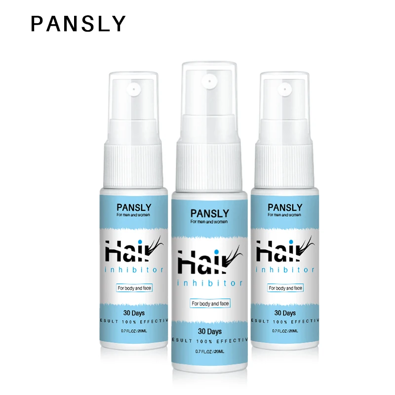 

4pc Pansly Stop growth Spray Painless Permanent Hair Growth Removal Inhibitor Serum Oil Bikini Intimate Face Legs Body Armpit