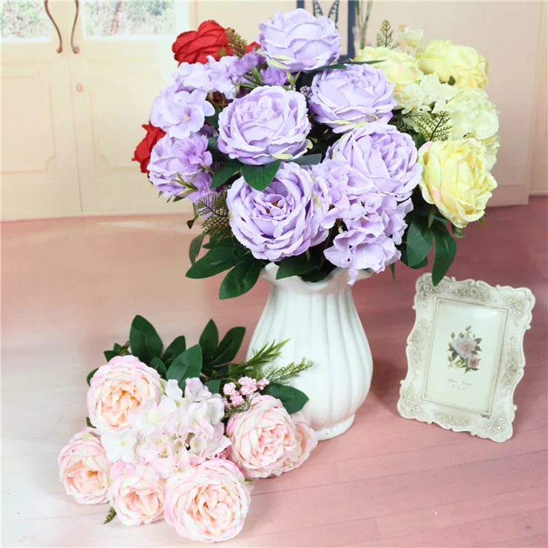 

Fake Roses Home Decoration Artificial Flower Wedding Decoration Flower For Bride