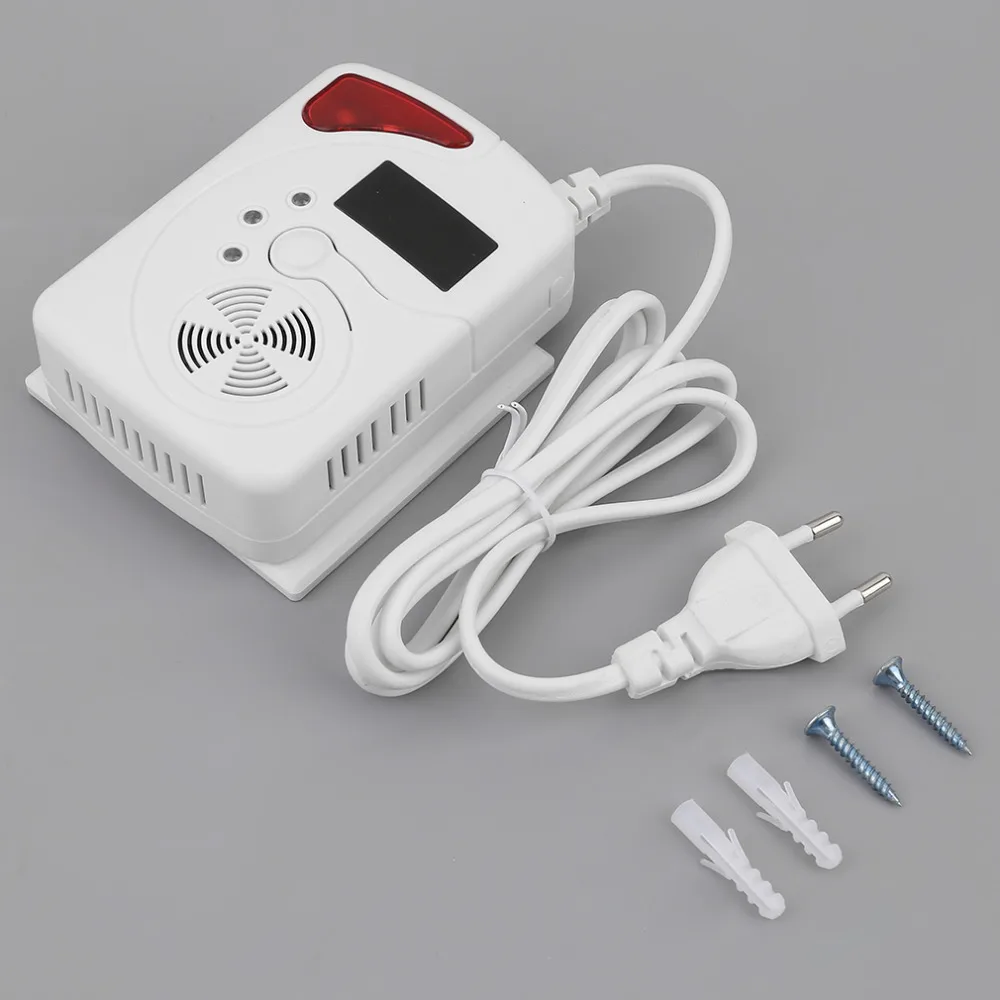 

1 Sets TS-G703 Combustible Gas Leakage Detector High Sensitive 80dB Home Security Poisoning Alarm Detector US UK EU Plug
