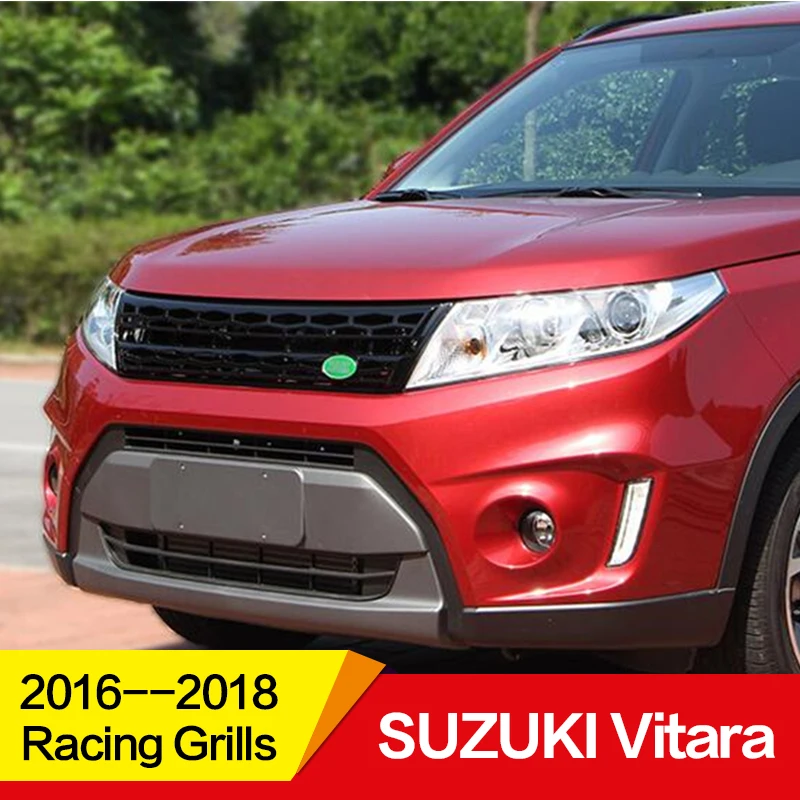 Подходит для гоночных грилей SUZUKI Vitara 17 18 лет Land Rover style Refitt Передняя Центральная гоночная решетка крышка аксессуары