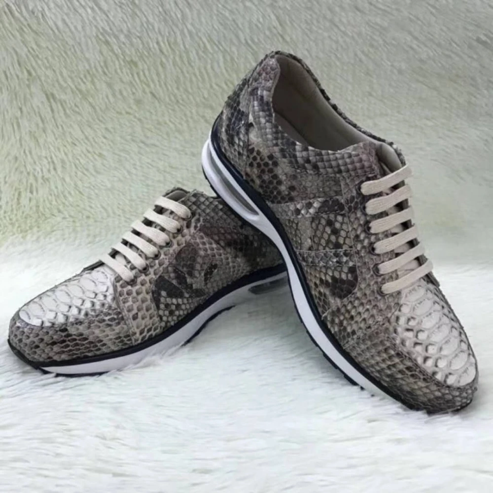 100 Genuine Real Python Skin Men Shoe High End Quality Snake Skin Beige And Grey Color Sport Men Shoe With Cow Lining Free Ship Formal Shoes Aliexpress