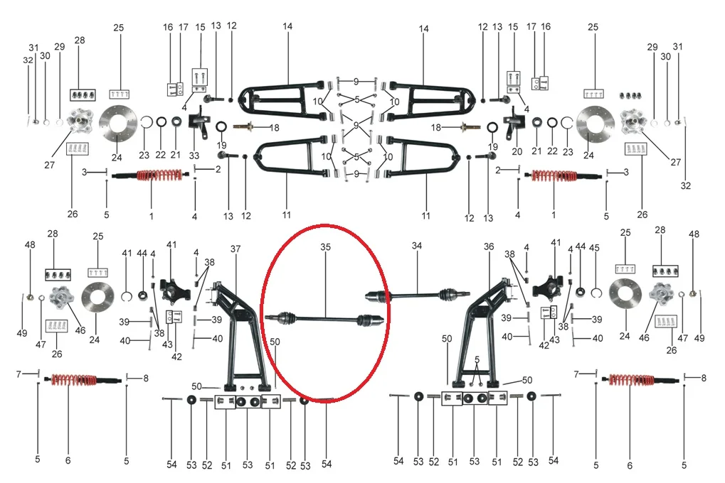 Задний правый приводной вал Подходит для KINROAD 1100 багги/XT1100 GOKART