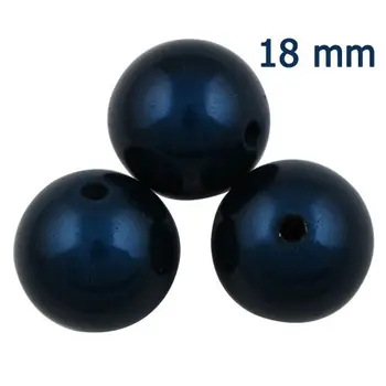 

2013-2014 Colors Trend Top Quality 18mm Round Miracle Beads,ink blue,Sold per pkg of 170PCS