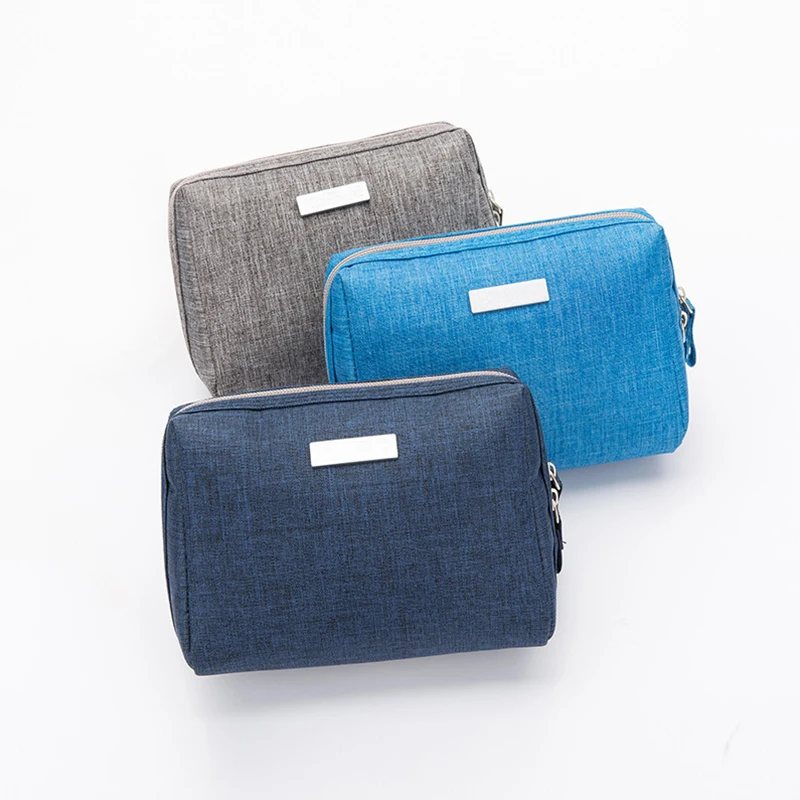 

Men's Women's Cosmetic Bag Solid Color Leisure Travel Beauty Makeup Pouch Professional Toiletry Brush Case Tote Accessories Item