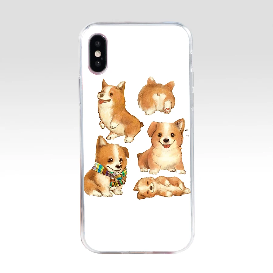 179SD Welsh corgi PC жесткий пластиковый подарок Мягкий Силиконовый ТПУ чехол для