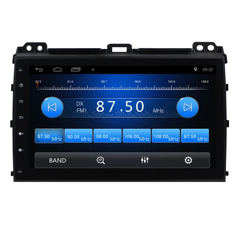 Excellent BIG 2Din Tesla Style 9 inch Android 7.0 Car GPS Navigation DVD Player for Toyota Land Cruiser Prado 120 2002-2009 Lexus GX470 2