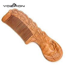 YOZIRON Лидер продаж персиковый деревянный гребень кисти для макияжа деревянный гребень выпрямитель для волос 18,5*5*10 Размер Парикмахерские подарки Y018
