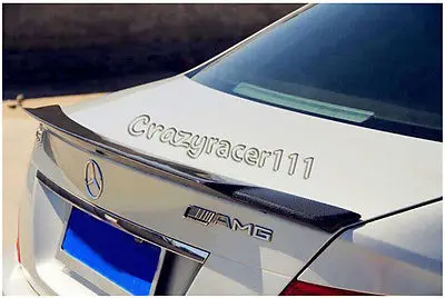 2007 2014 W204 задний багажник загрузки спойлер крыло для Mercedes Benz углеродного волокна