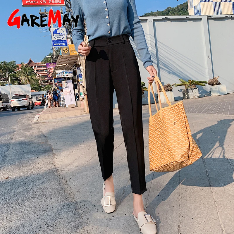 

Garemay Harem Pants Women Capri 2019 New Loose Casual Trousers Female Suit Summer Women's Pants With High Waist