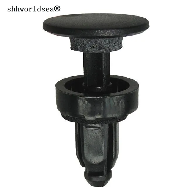 

shhworldsea 100pcs auto clip and fasteners cowl panel push type retainer for accord 1990-on 91508-SM4-003 fits into 8mm hole