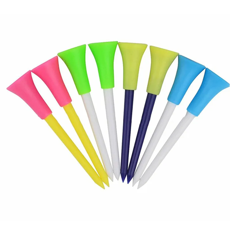 6 шт PGM многоцветный Пластик Ти для гольфа инструменты для гольфа резиновые подушки лучшее оборудование прочный 83 мм/3.3in профессиональный