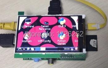 

3.6 inch TFT LCD RPi Screen + Raspberry Pi B+ Board (ILI9327 Drive IC 400*240 SPI Interface)