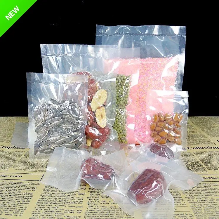 

100pcs/lot small Vacuum Sealing Packing Bags Good Quality Food Fresh Keeping bags Kitchen Tool clear Open Top food packaging bag