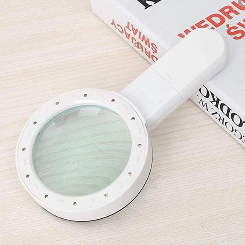 Basics Handheld Reading Magnifying Glass 2.5X for Seniors