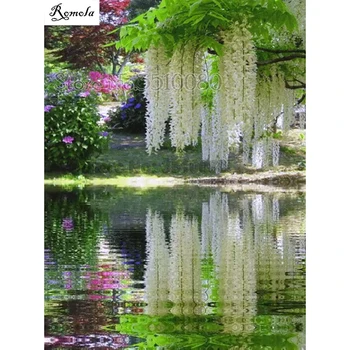 

Willow tree room decor Embroidery Pattern diamond 5D DIY paintings 3D Cross stitch kits mosaic stickers RS3326