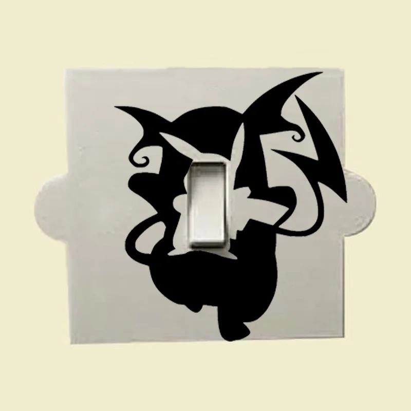 

Pokemon Vinyl Switch Sticker Pikachu Raichu Evolution Fashion Wall Stickers For Kids Rooms 2WS0414