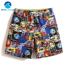 Gailang бренд Для мужчин Пляжные шорты доска Мужские шорты для купания шорты Повседневное Быстросохнущий Мужской купальный костюм Купальники Бермуды Повседневное тренировочные брюки