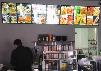 

7 Units 16"x24" Magnetic Aluminum Frame LED Illuminated Menu Panels,Restaurant Menu Light Boxes