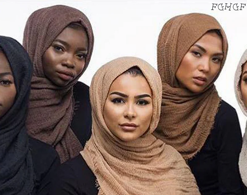 

New Arrival Classical Premium Viscose Maxi Crinkle Cloud Hijab Scarf Shawl Soft Islam Muslim Scarves Summer Sunscreen Girl Scarf