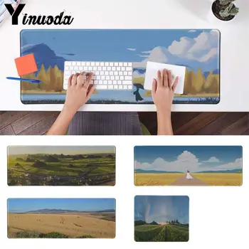 

Yinuoda Funny Early Morning Wheat Field Gaming Player desk laptop Rubber Mouse Mat Soft Rubber Professional Gaming Mouse Pad